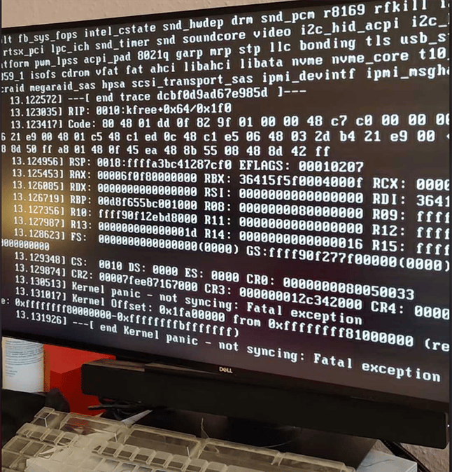 Recovering from a Kernel Panic - Not Syncing: Fatal Exception